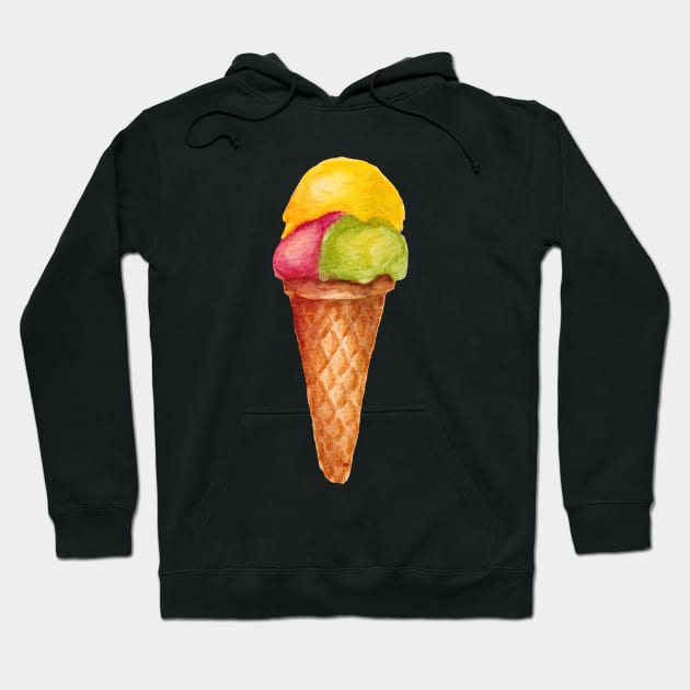 ice cream 6 Hoodie by lisenok